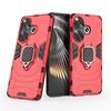For Poco F6 Case Cover XiaomiPoco F6 Capas New Shockproof Phone Back Armor PC Bumper Magnetic Ring Holder Cover Poco F6 Fundas