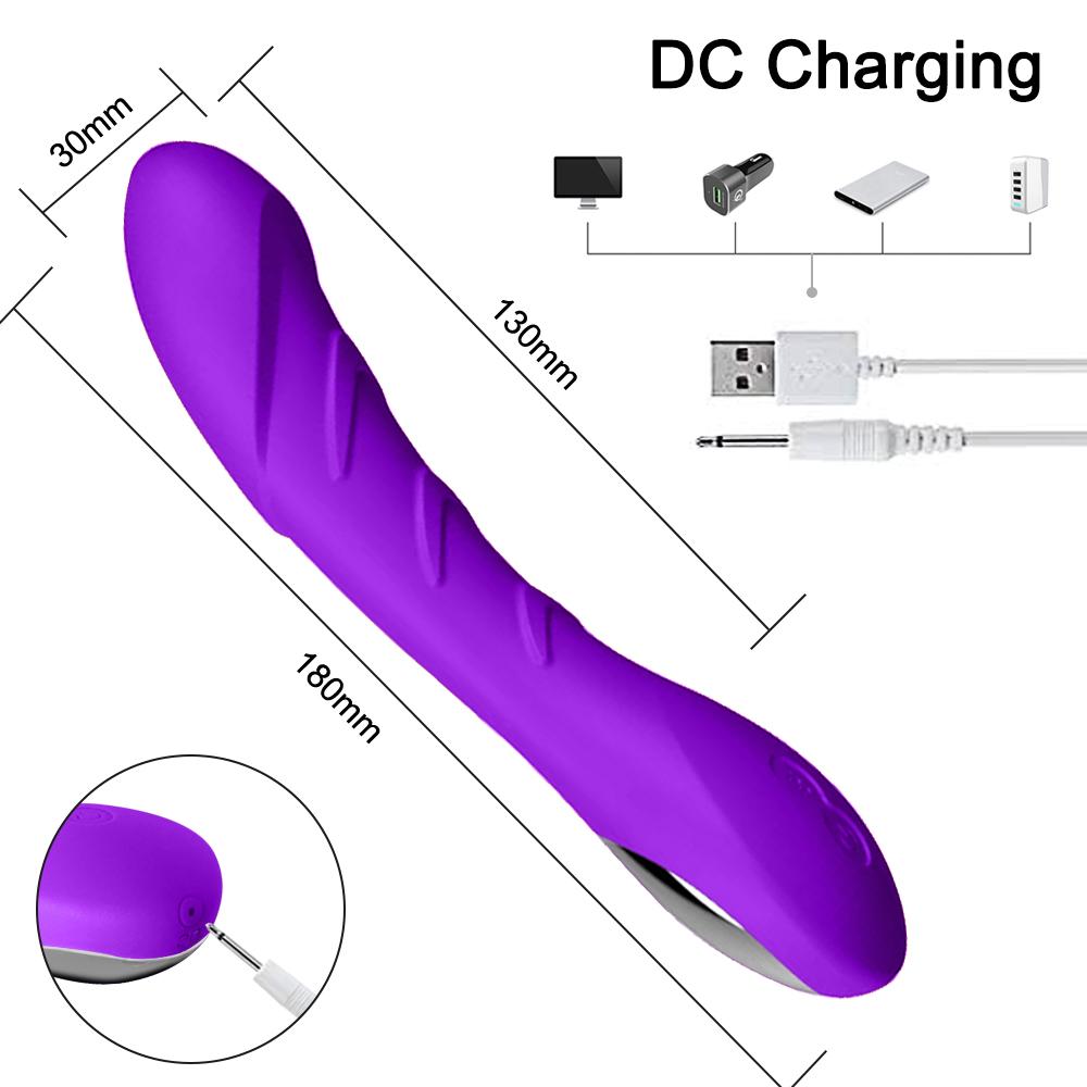 POMFW G-Spot Dildo Vibrator For Kvinner Klitoris Stimulator Myk Silikon Realistiske Vibratorer Sexy Leker Kvinne