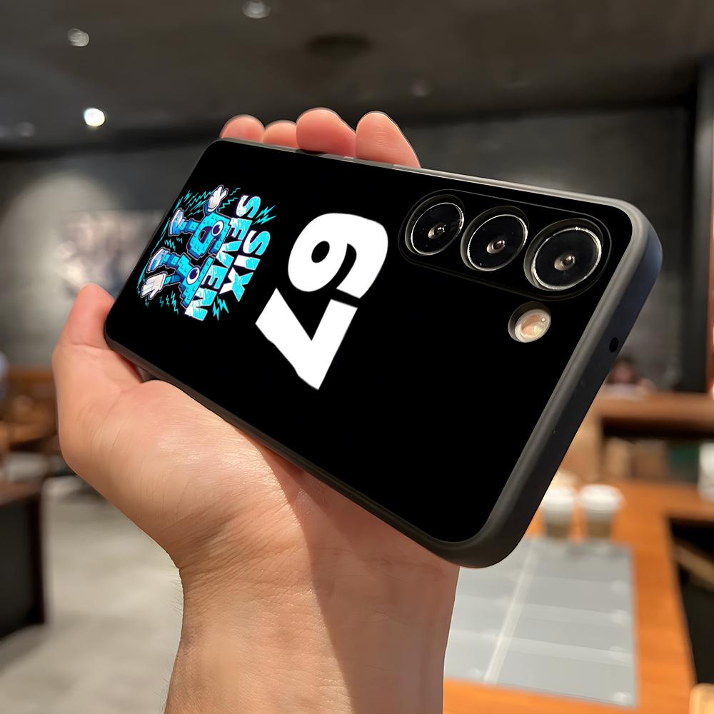 67 Six Seven Phone Case For Samsung A56 A36 A26 A16 A15 A25 A35 A55 A14 A34 A24 A54 Black Soft Shell