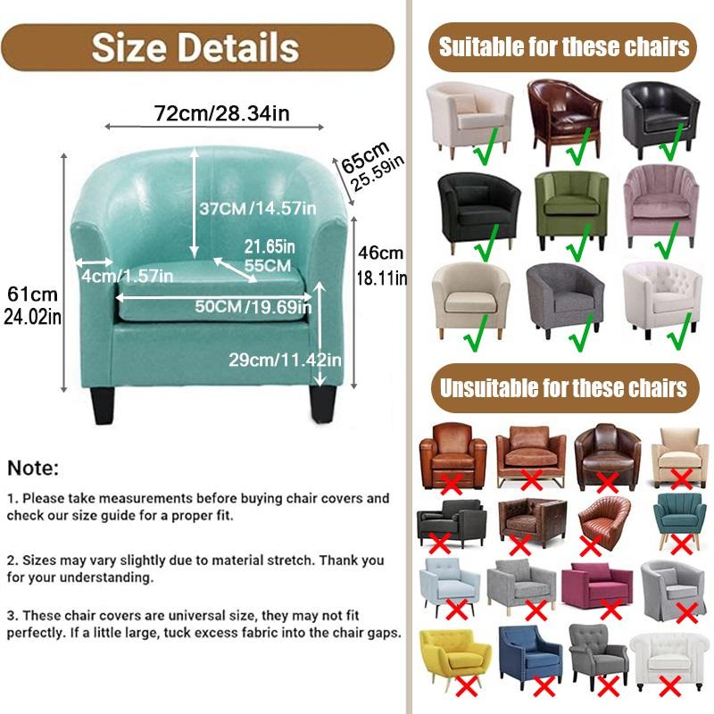 1 Set Jacquard Club Tub Sesselbezug mit Kissenbezug Schmutzabweisender Sessel Überwurf Dehnbarer Einzelsofa Bezug für Wohnzimmer