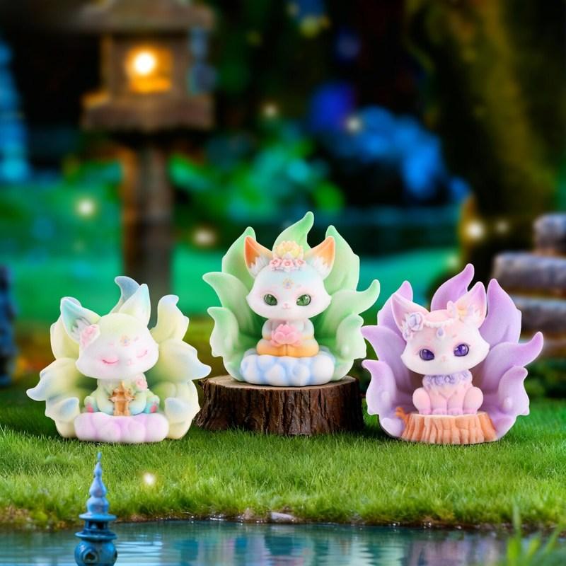 Poetry And Painting Nine-Tailed Fox Blind Box Cute Fox Ancient Poetry And Painting Style Peripheral Desktop Decoration