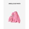 French Arielle De Pinto Sweatshirt for Girls, Autumn and Winter Style, Stylish Girl's Fleece-Lined Thick Cookie Sweatshirt, Trendy