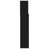 Bed Headboard with Shelves Black 180 x 19 x 103.5 cm