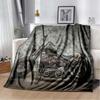 3D retro motorcycle  area Printing Blanket,Fashion Soft Cozy Living room Bedroom Sofa Bed Travel Blanket Birthday Gift