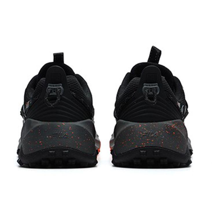 FILA Lynx Professional Outdoor Running Shoes Men Shoes Black Gray Orange A12M142208FMB