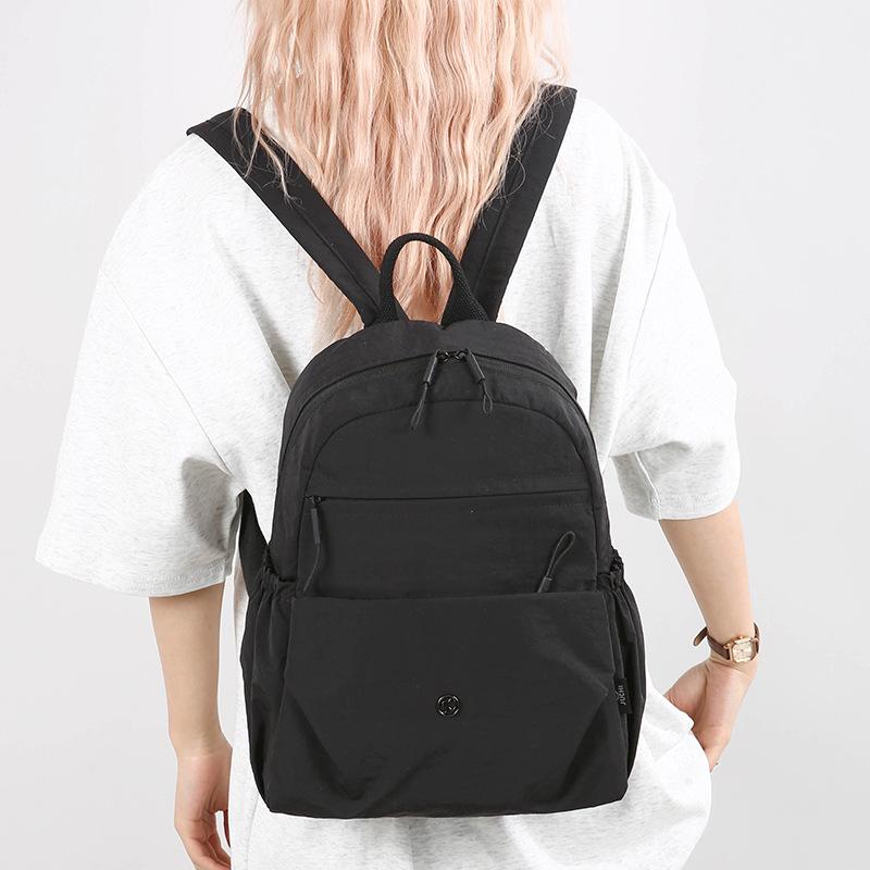 Macaron Color Backpack - Solid Candy Hues for Students
