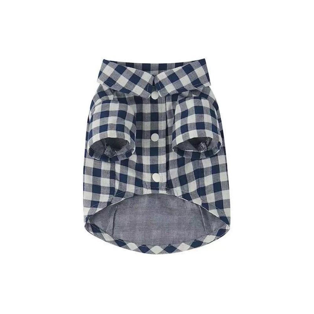 Décoration pour Animaux de Compagnie Chemises à Carreaux Confortables Style Ins Vêtements pour Animaux de Compagnie Mode Élégante Pyjamas pour Chiens Costume Mignon Vêtements pour Chiens et Chats Proposition