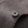 DAISHU Men's Detachable Down Liner Wool Blend Overcoat
