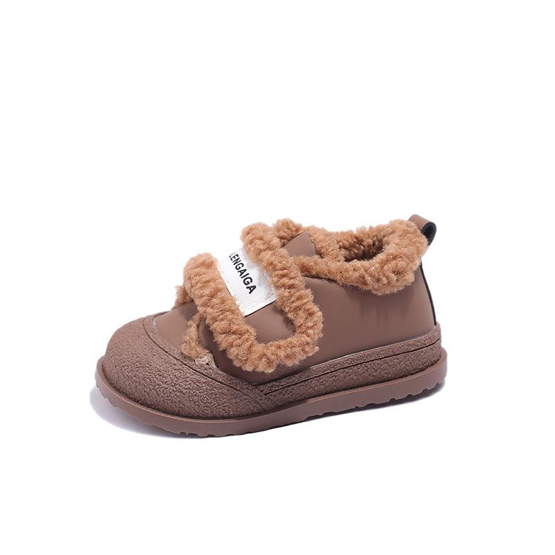 Dětská volnočasová obuv Plyšová izolace Dětská obuv pro dívky Bavlněné boty Dětská plyšová obuv pro teplo Obuv pro batole Chlapecká obuv Tenisky 2024