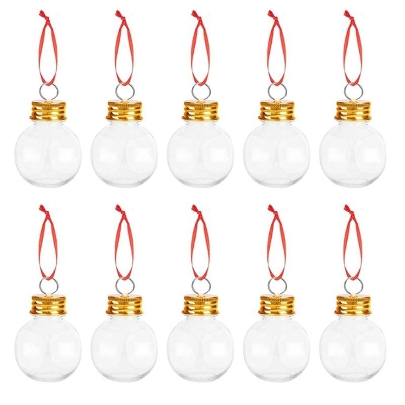  Set of 10pcs Removable Christmas Ball Metal Hangers Cap for DIY Party Ornaments