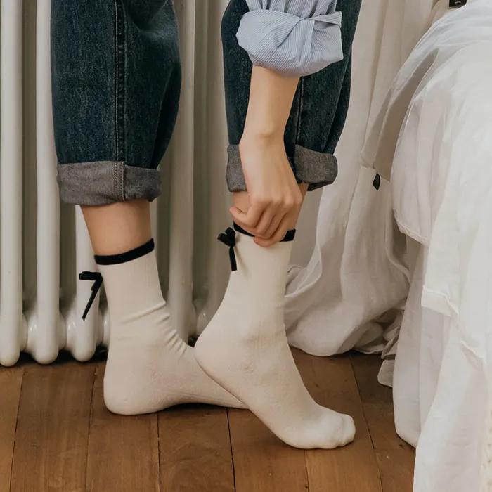 [2SET] IL Long Ribbon Socks 2 colors