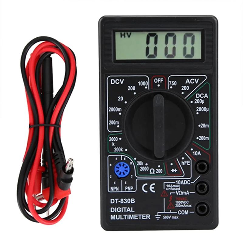 Portable Volt Multi Meter Car Battery Tester Circuit Tester Digital Multimeter Tester DT830 Electrical Voltmeter Ammeter