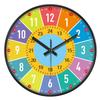 New Early Education Wall Clock For Living Room Home Bedroom Children's Room Non Ticking Silent Non Ticking Wall Hanging Clock
