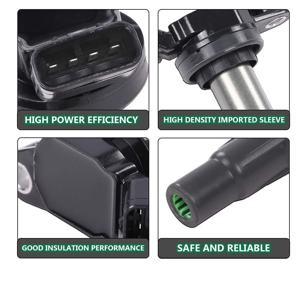 90919-02258 1/4PCS New Ignition Coils Denso For Toyota Corolla ZRE152 Prius Matrix 2009 Scion IM xD 1.8L C-HR 9091902258