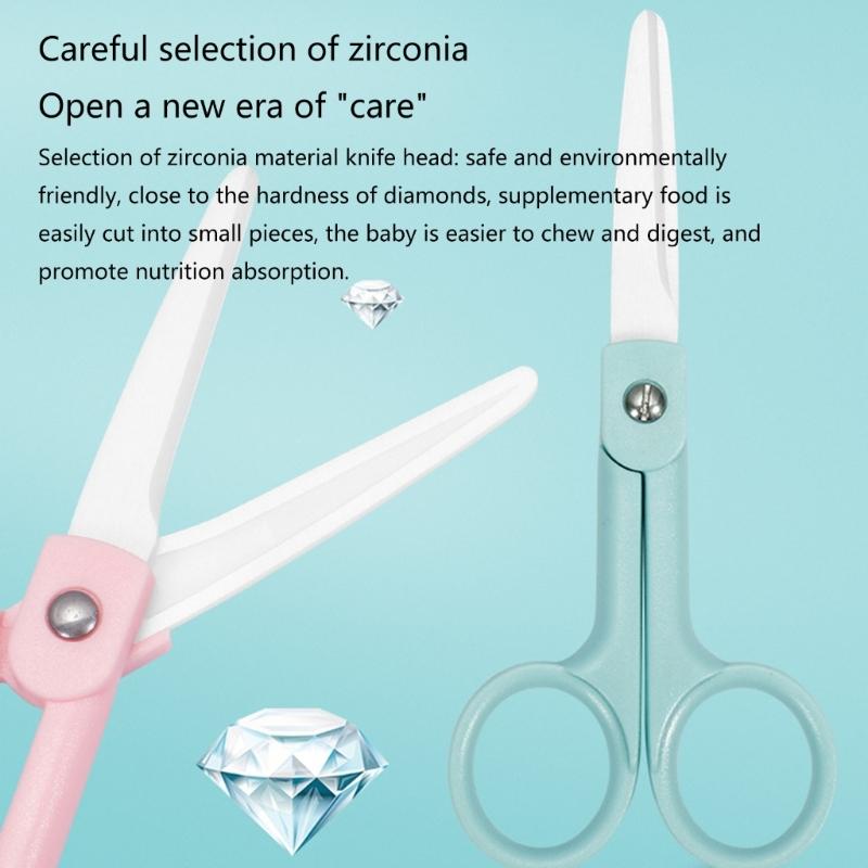 Portable Ceramic Scissor Quick and Efficient Cutting Corrosion-Resistant Ceramic Scissor for Babies and Toddlers