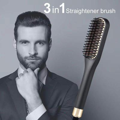 3 In 1 Multifunctional Hair Comb Brush Beard Straightener Hair Straighten Electric Beard Straightening Comb Hair Styler For Men