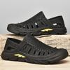 Nouvelles Sandales Rétro pour Hommes Chaussures de Plage Chaussures de Randonnée d'Extérieur Chaussures Décontractées Mode Homme Été Chaussures à Semelles Épaisses Évidées