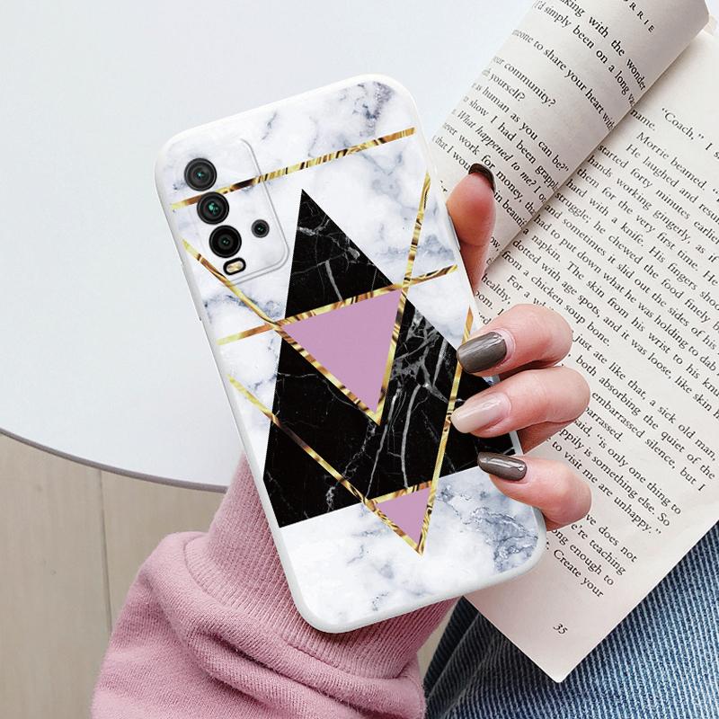 Housse Marbre Mode Pour Redmi 9T Coques Protectrices Souples Silicone Coque Pare-chocs Fundas Pour Xiaomi Redmi 9T Redmi9T 9 T Coque Mignonne