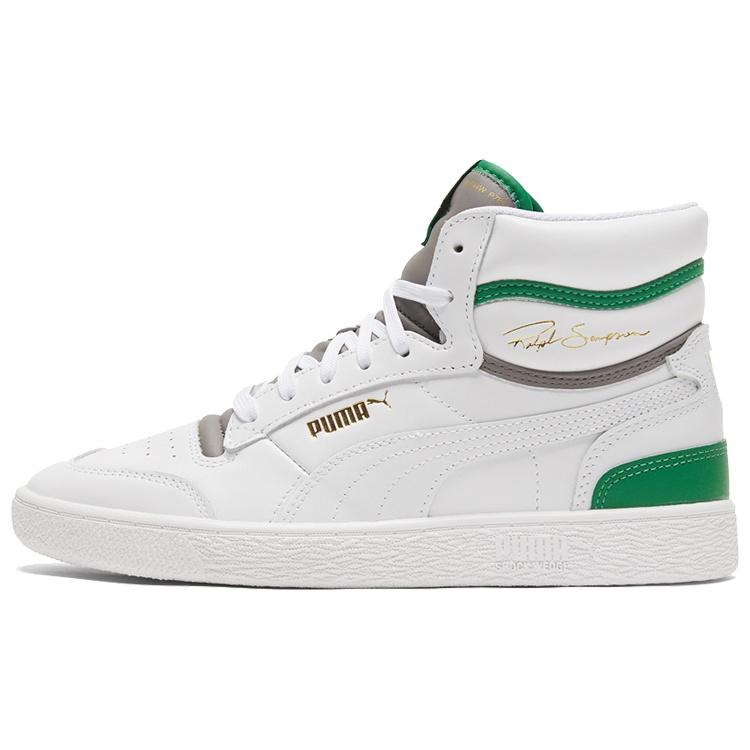 PUMA Ralph Sampson Mid White Amazon Green Men s 370847-20 EU 35.5