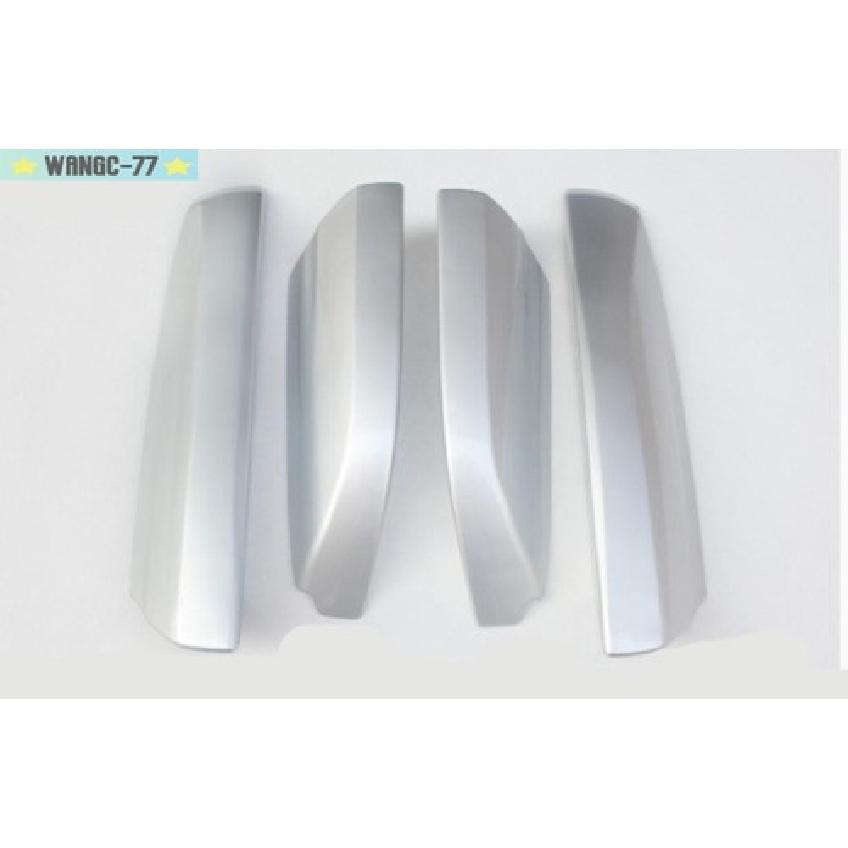 4pcs For Toyota Highlander 2008 -2013 Silver Roof Rack Rail End Cover Cap Shells