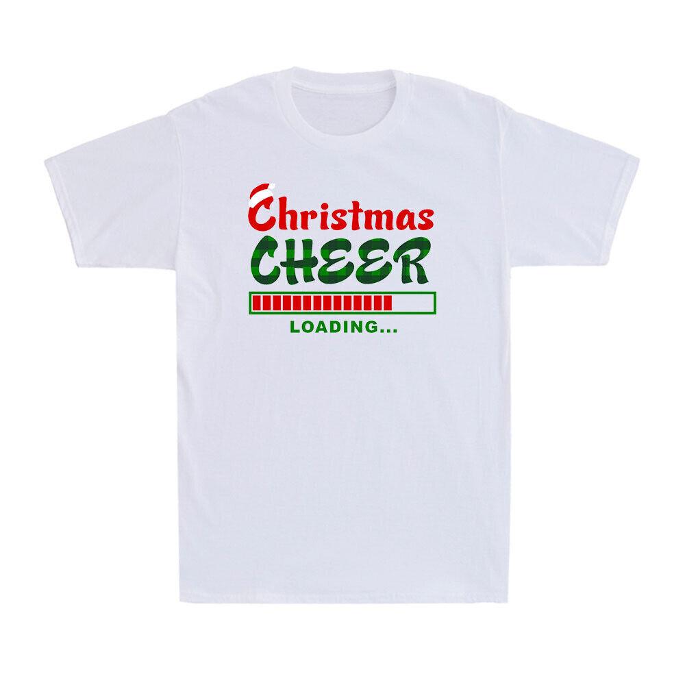 Christmas Cheer Loading Christmas Lovers Hat Funny Gift Men s Cotton T-Shirt XXL