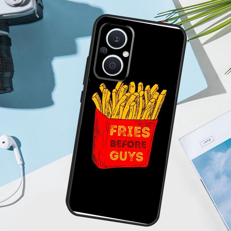French Fries Before Guys Cover For OPPO Reno 12F 11F 13F 14F 8T 7 8 Lite 10 11 12 13 14 OPPO Find X9 X8 X6 X5 Pro Case