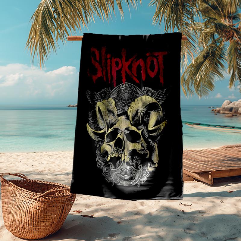 Slipknot Mode Strandtuch: Ideal für Sommerabenteuer Weich, saugfähig und schnell trocknend geeignet zum Schwimmen und Baden