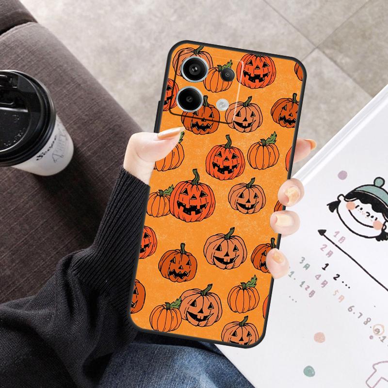 

Halloween Pumpkin Horror Cover For Xiaomi Redmi Note 11 10 12 13 14 15 Pro Plus Case For Redmi 10C 13C 12C 14C 15 C Redmi Note 15 Pro 5G