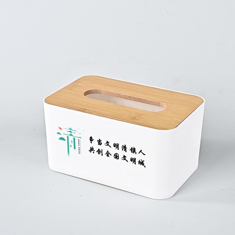Custom Wooden Tissue Box with Logo for Hotels, Restaurants, and Banks