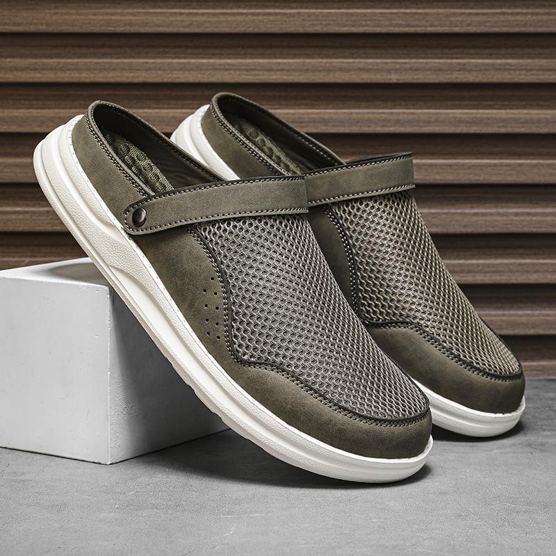 Fashion New Arrival Mens Slippers Leisure Walk Beach Sandals Fashion Designer Male Half Drag Comfortable Summer Slides Wading Aqua Shoes