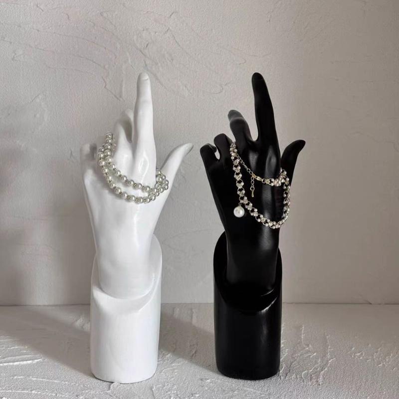 Elegant Female Hand Mannequin Jewelry Storage Display Stand Accessory for Necklace Showcasing Home Organization