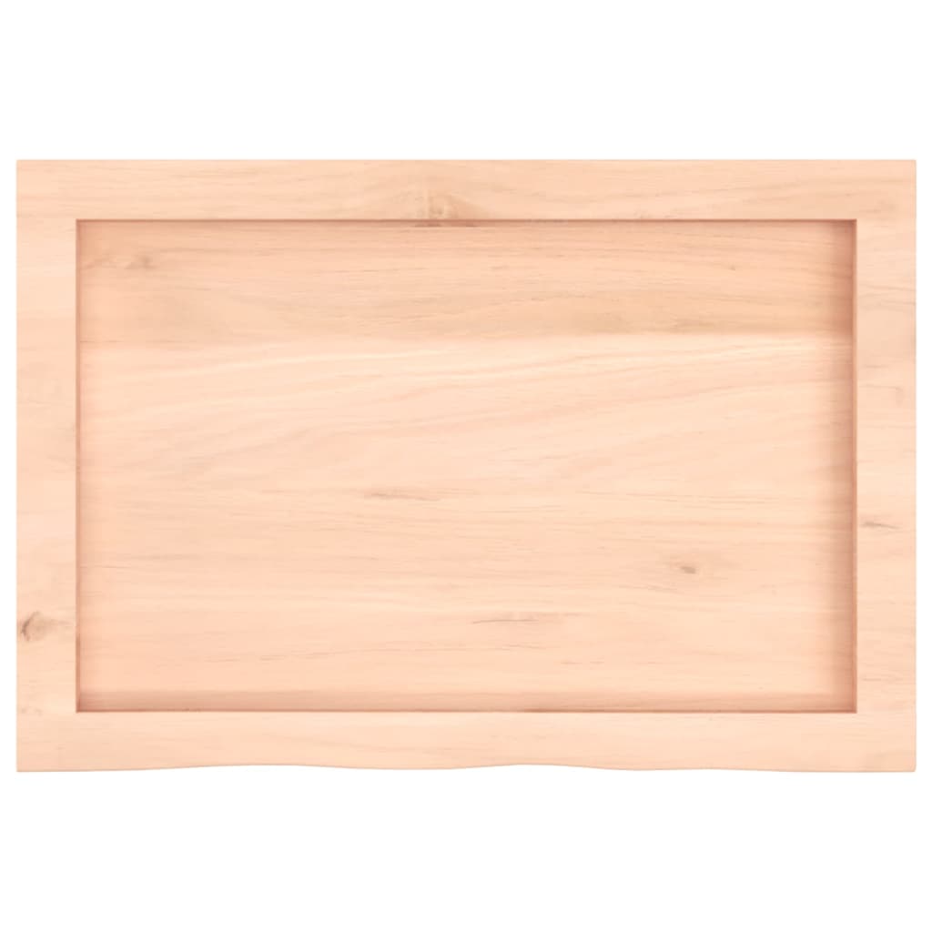 Vidaxl Blat Stołu, 60X40X(2-6) Cm, Surowe Lite Drewno Dębowe