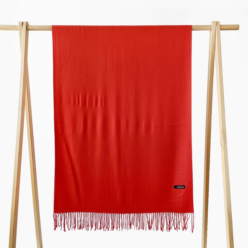 Autumn and winter new monochrome scarf cashmere scarf men and women couples scarf versatile shawl