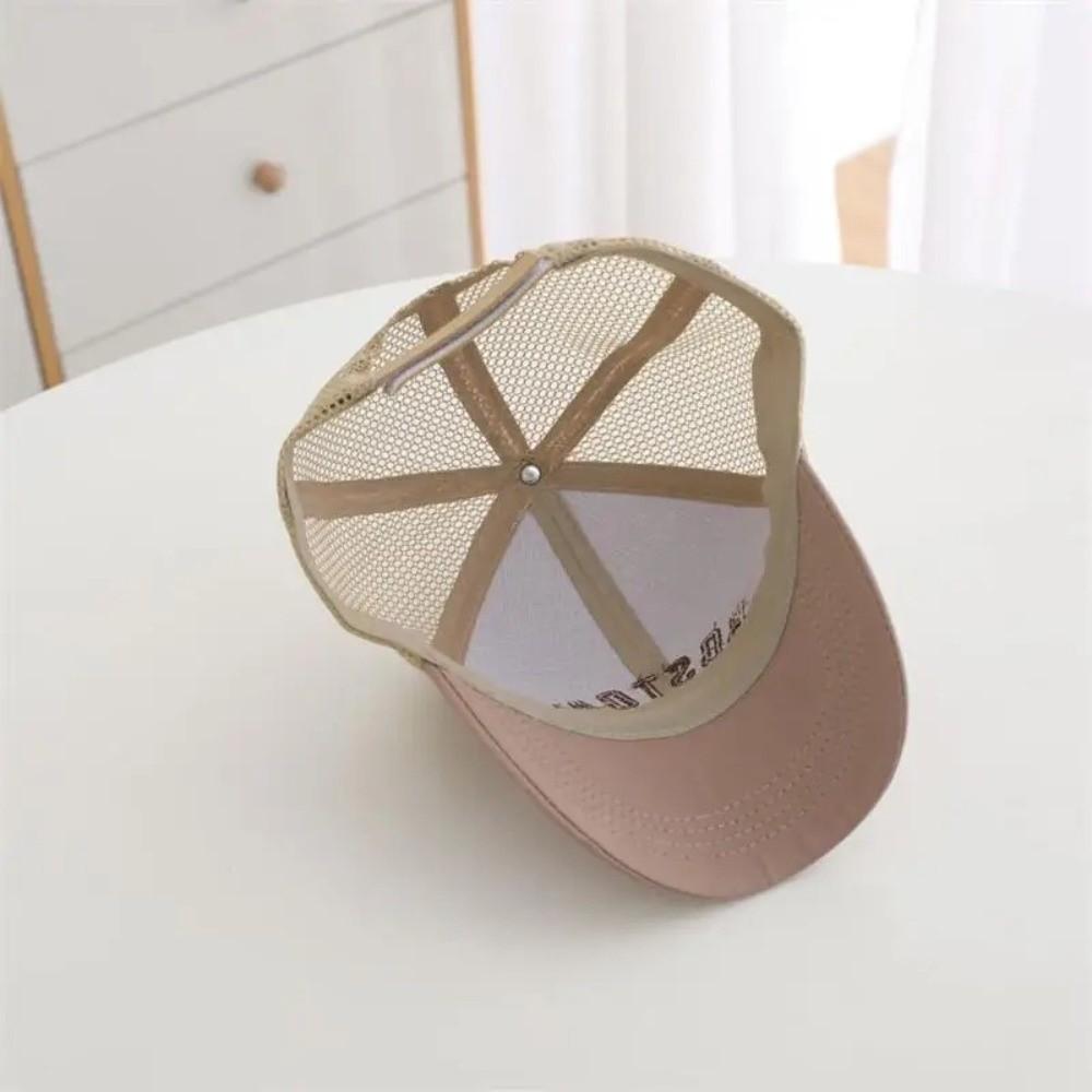 Letter Embroidery Peaked Hat Breathable Mesh Sun Hats Casual Baby Baseball Cap  Summer