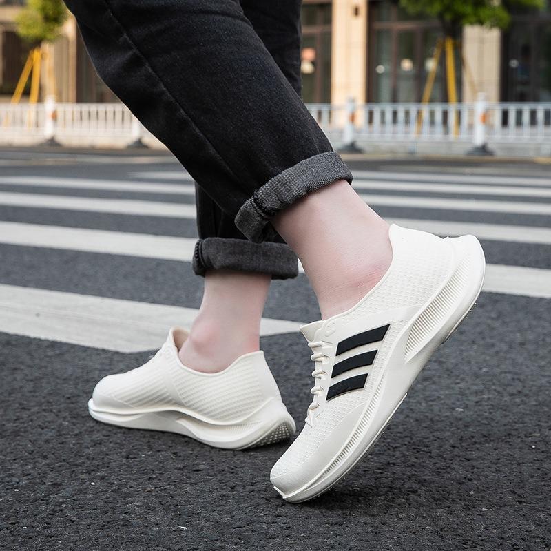 Couple low-top rain shoes men's outdoor waterproof shoes non-slip fashion women's rain boots kitchen work rubber shoes fishing