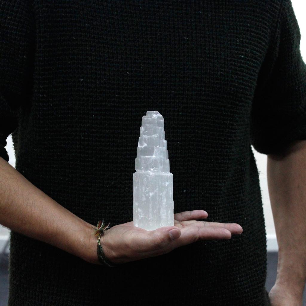 Selenite Crystal Tower - 15 Cm