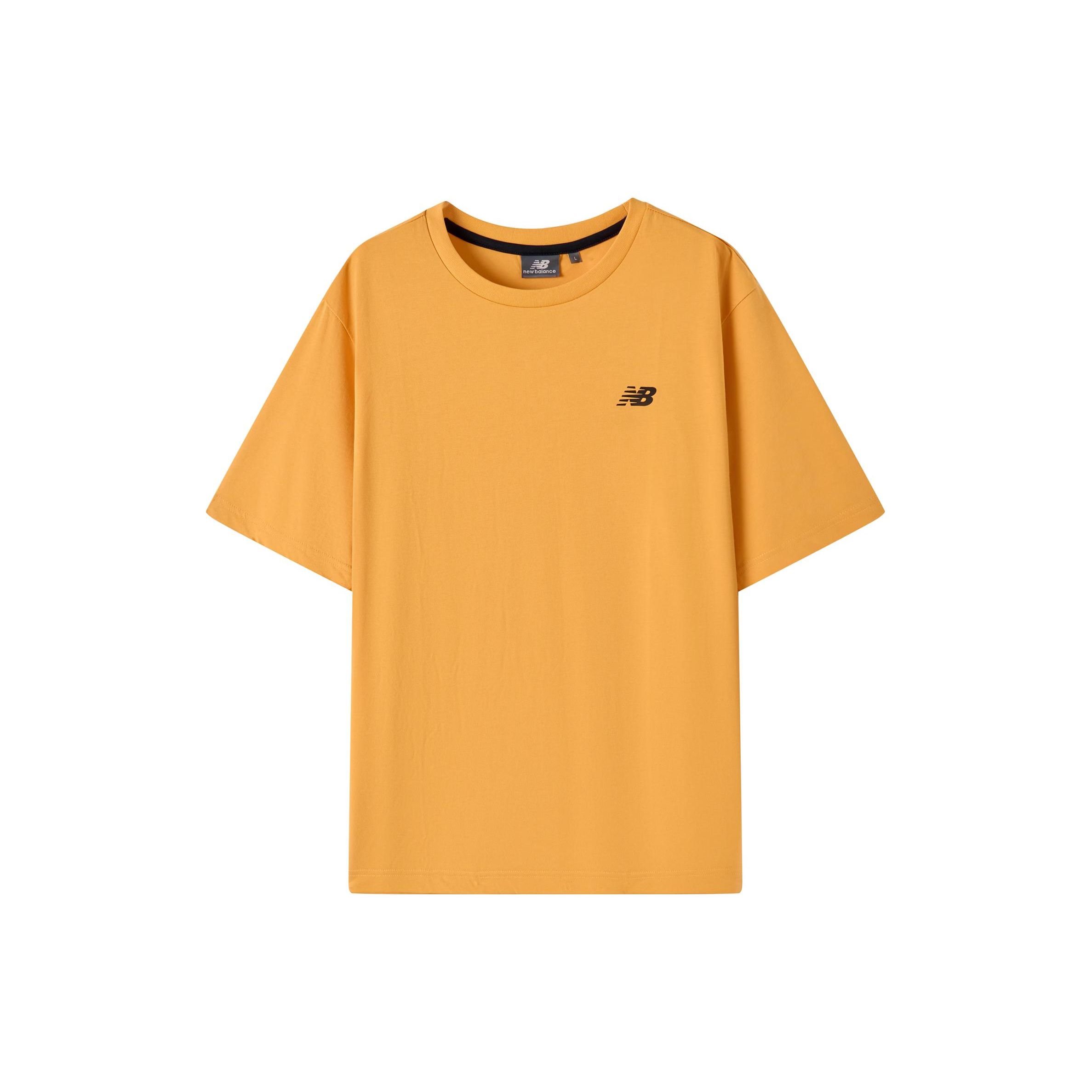 

Футболка унисекс с большим логотипом на спине и коротким рукавом New Balance, желтая NCNE92S013-YW