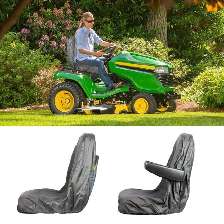 Protective Lawn Mower Seat Cover in Oxford Materials Defends Against Environmental Damage for M/L Shape Garden Equipment