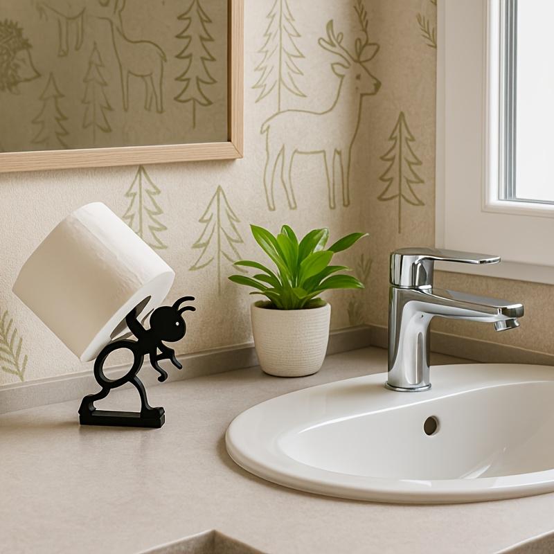 Ant Shape Paper Towel Holder Funny Creative Animal Paper Towel Holder  For Kitchen Bathroom Space-Saving Decorative