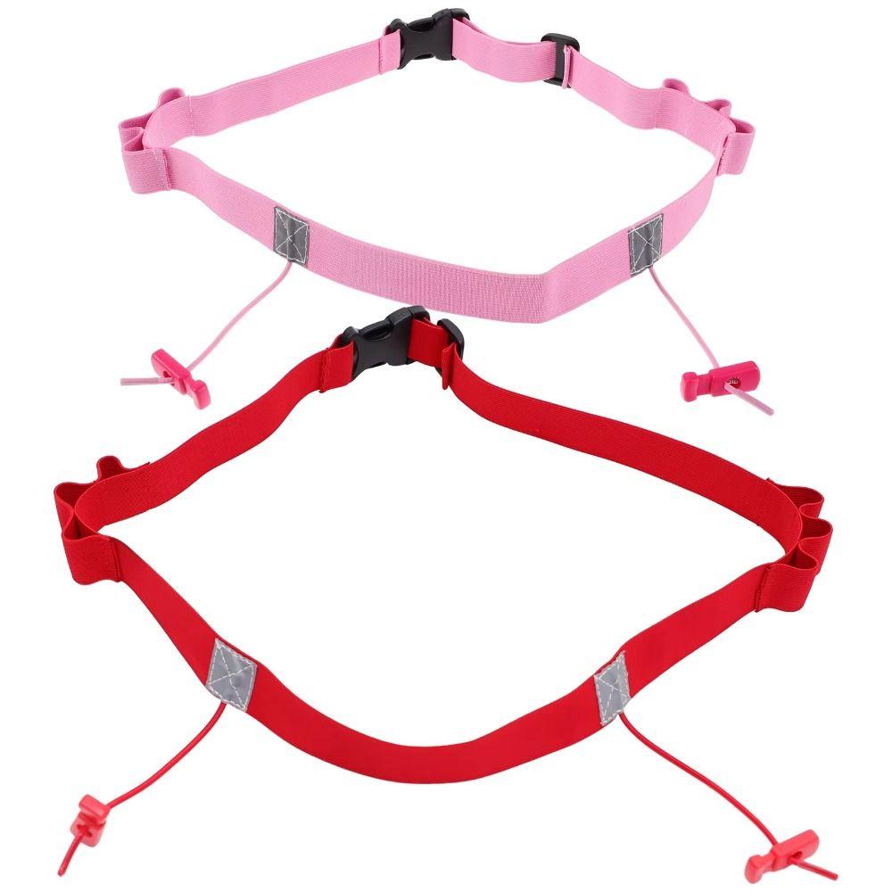 Reflective Tape Running Race Number Belt Waist Belly Band Triathlon Waist Belt Sport Accessories