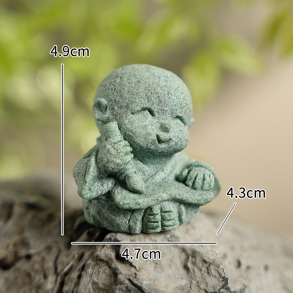 

Little Monk Buddha Statue Zen Tea Pet and Fish Tank/Potted Plant Decoration