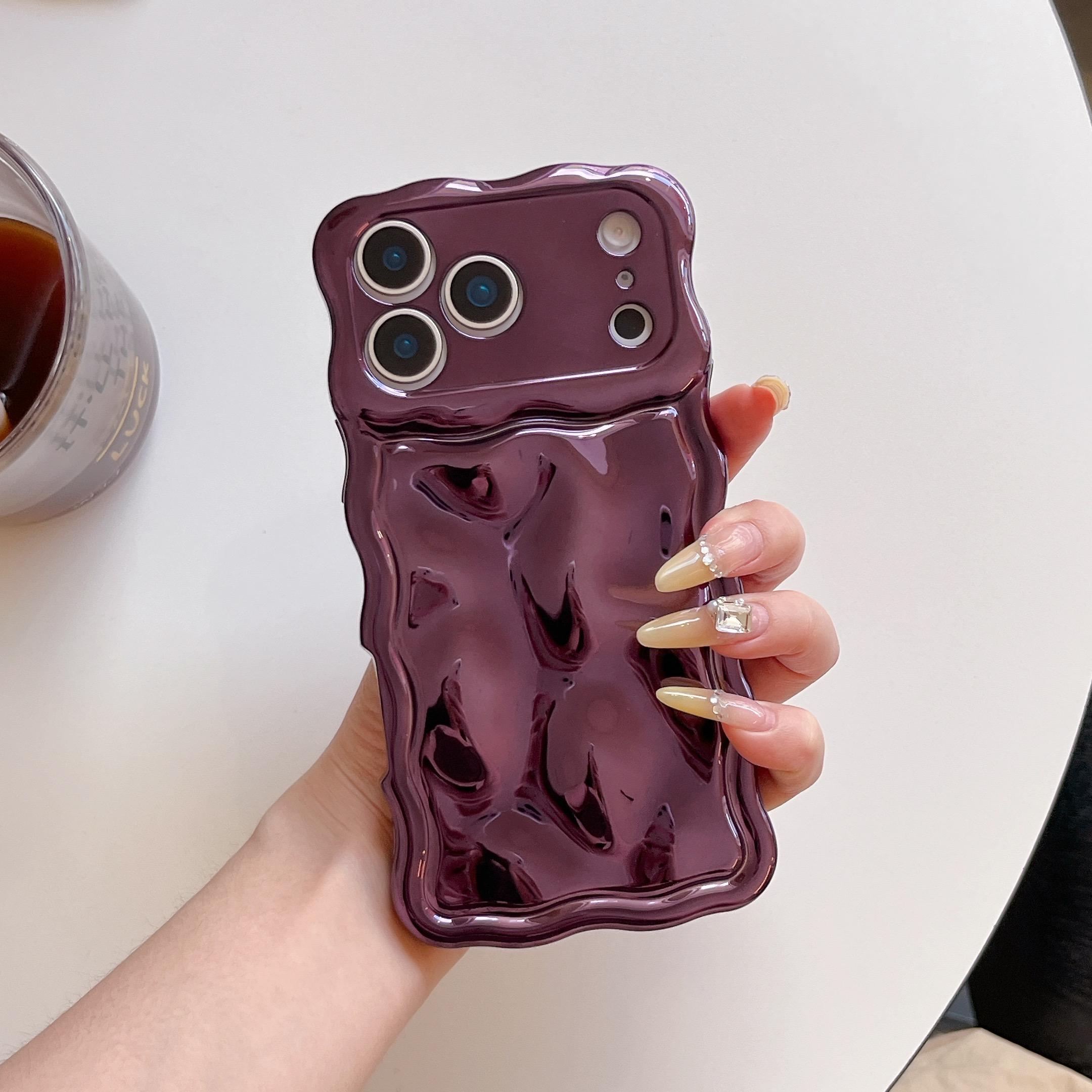 

Fashion Luxury 3D Electroplated Meteorite Phone Case For For Iphone 17 Air 16 15 14 13 Pro Max Plus Shockproof Soft Silicone Cover For iphone 16 Pro