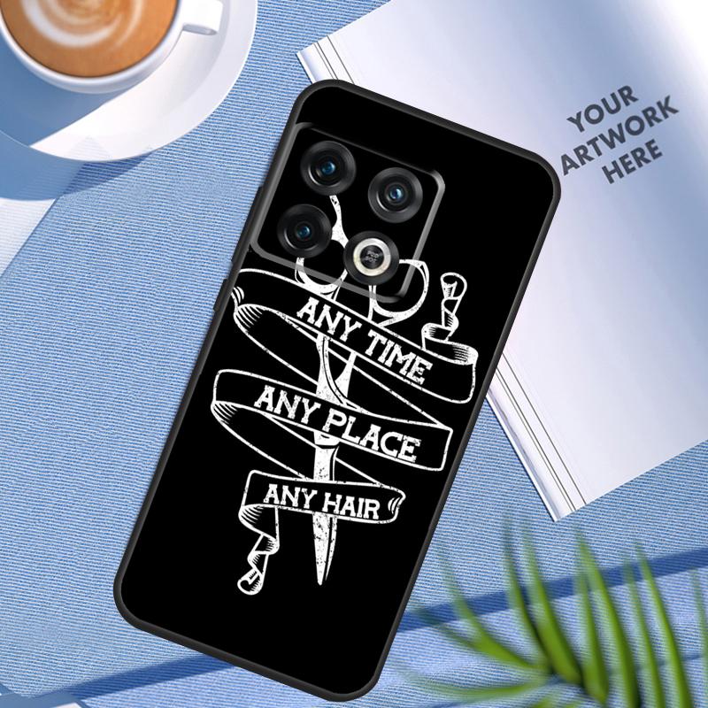 Hairdresser Barber Scissors Case For OnePlus 12 11 12R 10 9 Pro 10R 9R 8T 10T Nord 2 2T CE 3 Lite CE4 N10 N20 N30 Cover