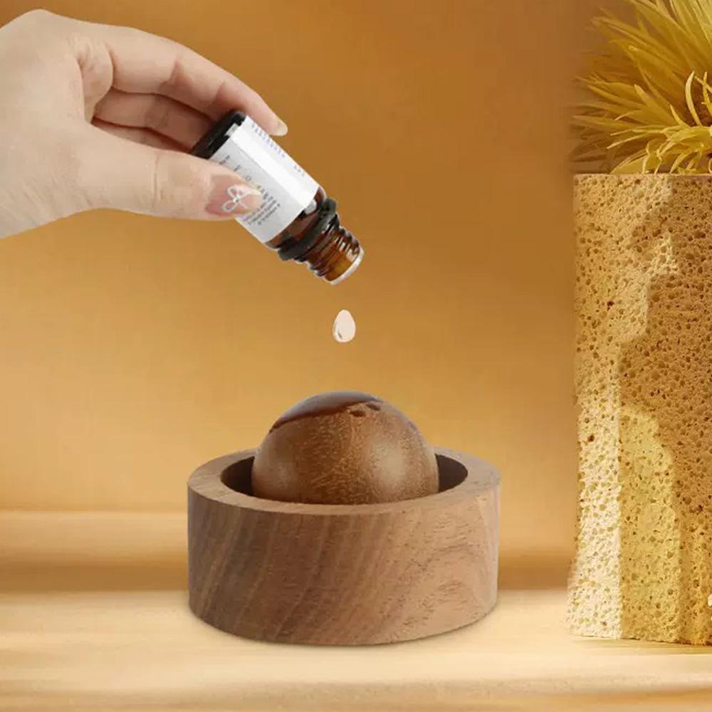 Hot Selling Solid Wood Spherical Expansion Wood Essential Oil Aromatherapy Accessories Suitable for Home and Bedroom Use