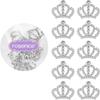 30pcs Alloy and Rhinestone Crystal Crown Rhinestone Embellishments DIY Embellishments  Girls