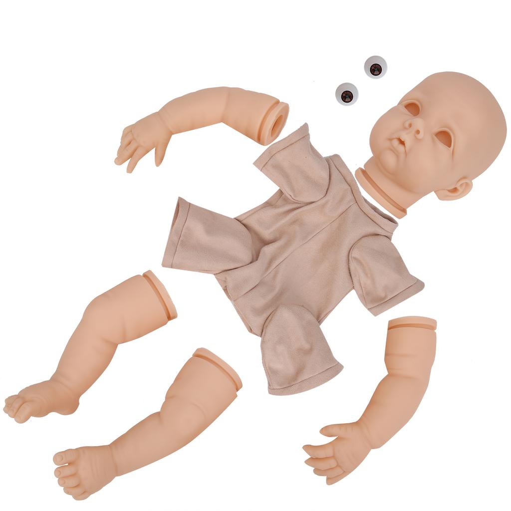 DIY Doll Parts Vinyl Reborn Doll Kit Unpainted Baby Doll Toy Accessories 22inch