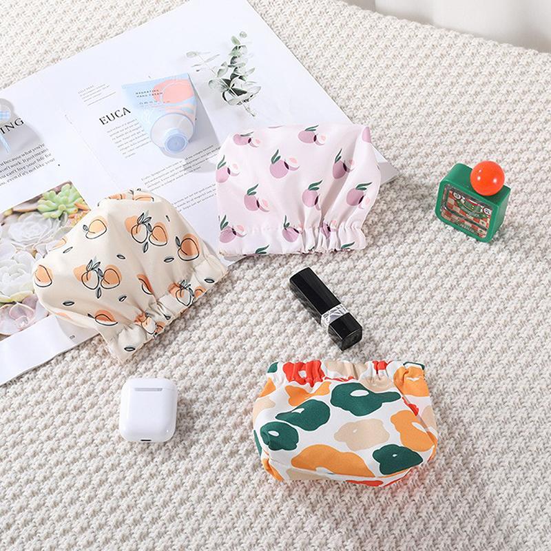 Cosmetics Coin Wire Holder Pouch Bag Portable Earphone Cards Lipsticks Storage Bag Auto Close Organizer Travel Jewelry Bag