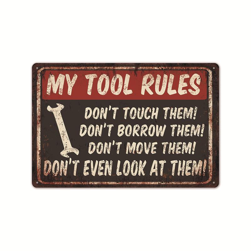 2024 American-Style Industrial Auto Repair Tin Sign - Frameless Decorative Wall Art