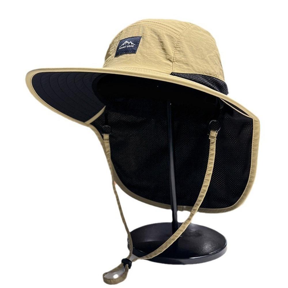 Sun Protection Neck Protection Sun Cap Neck Ear Cover Men Fisherman Hat Sunshade Hat  Riding