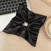 Korean Style Soft PU Scrunchies Elastic Retro Ponytail Holder Square Leather Hair Tie  Gifts